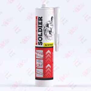 سیلیکون سولجر 240 گرم سفید- سیاه