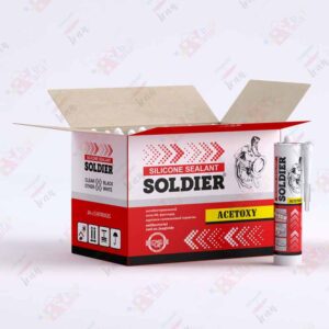 سیلیکون سولجر 240 گرم سفید- سیاه