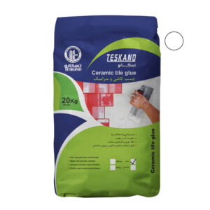 چسب کاشی پودری تسکانو الیاف دار 20 کیلو سفید